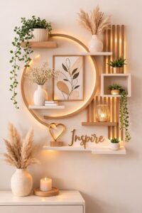 Modern wall self decor