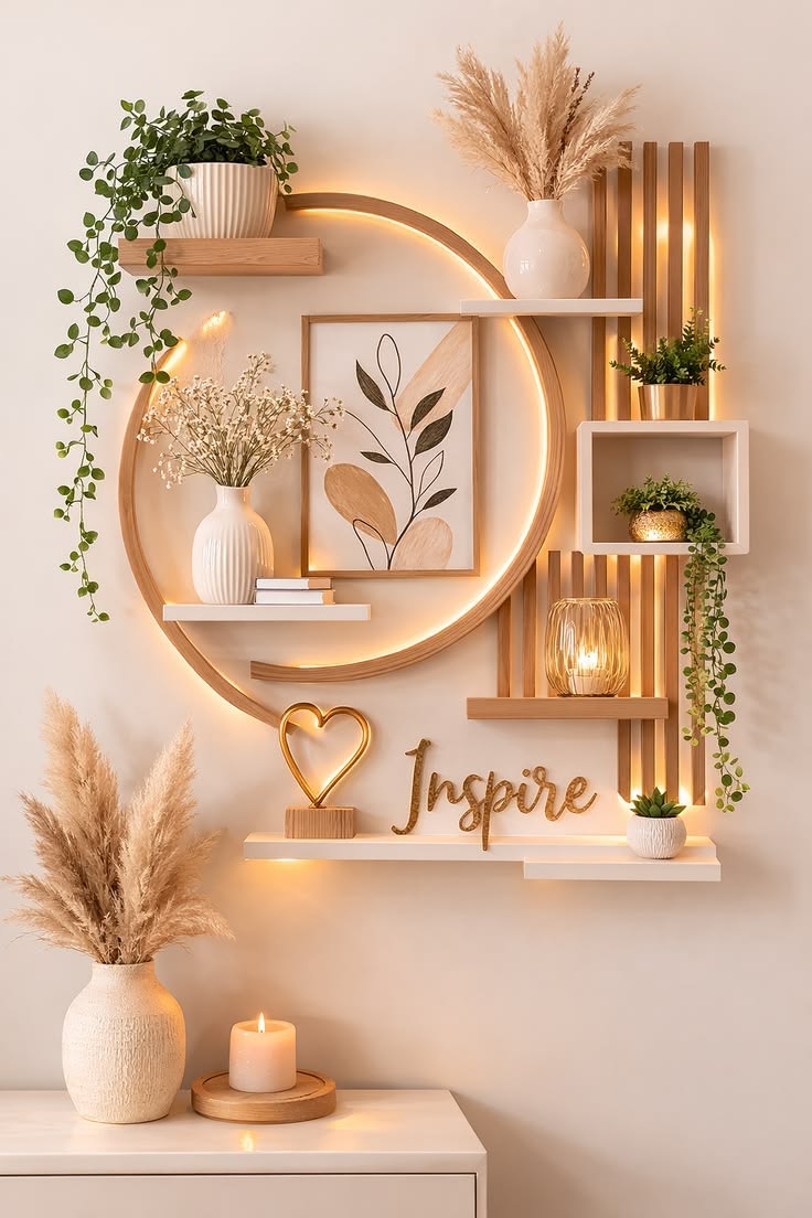 Modern wall self decor