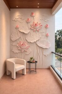 Lotus wall decor